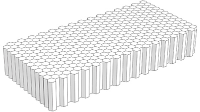 Material de núcleo alumínio colmeia em alumínio